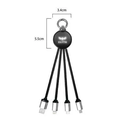 3 in 1 Fast Charging Cable (Round)