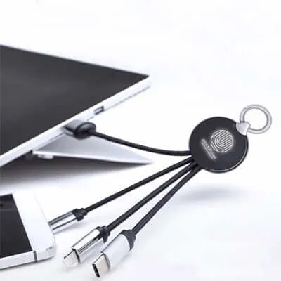 3 in 1 Fast Charging Cable (Round)