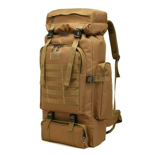 80L Oxford Fabric Military Tactical Army Backpack Rucksack Camping