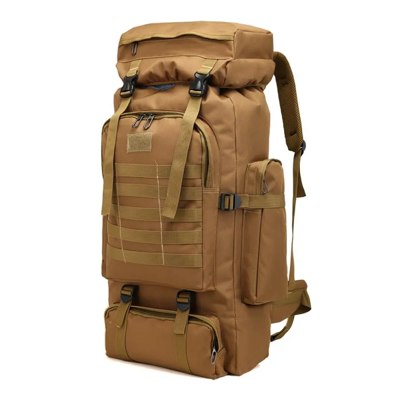80L Oxford Fabric Military Tactical Army Backpack Rucksack Camping