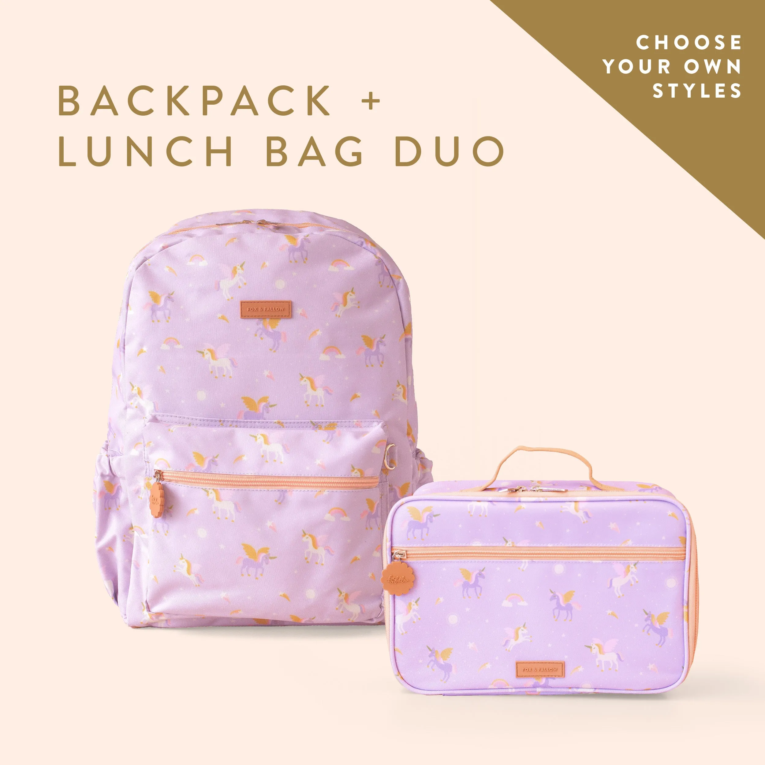 Backpack   Lunch Bag Duo Bundle - (PREORDER - 7 FEB)