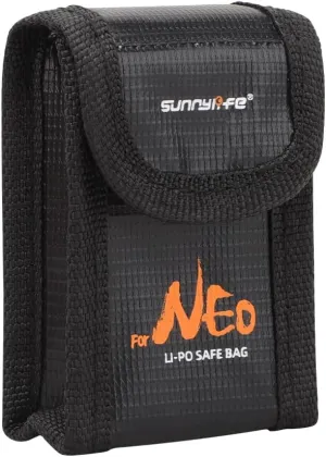 Battery Explosion-Proof Bag for DJI NEO, Fireproof Explosionproof Lipo Guard Bag, Lithium Battery Safety Storage Bag, for Storage & Charging (S-for 1 Battery)