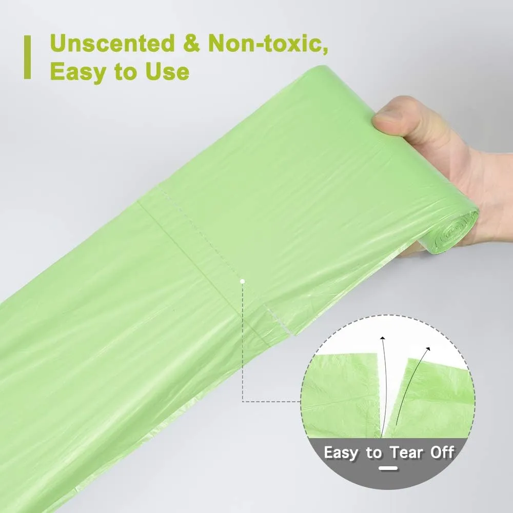 Black Bathroom Trash Bags - 2.6 Gal, 80cts, Biodegradable, Mini, Strong