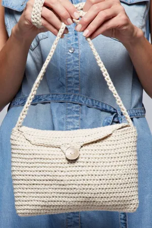 Bohemian Crossbody Crochet Envelope Bag