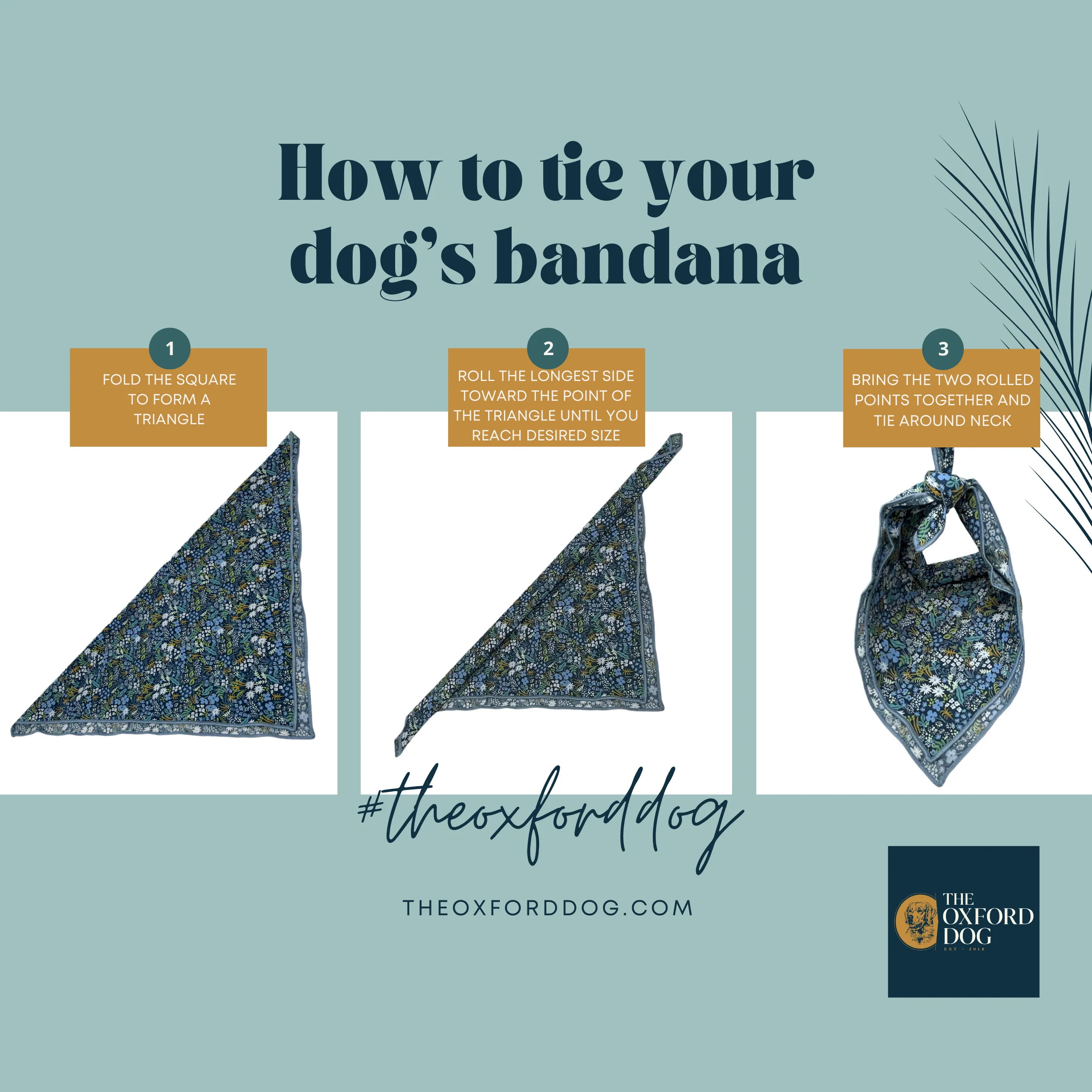Colorful Watercolor Dog Bandana