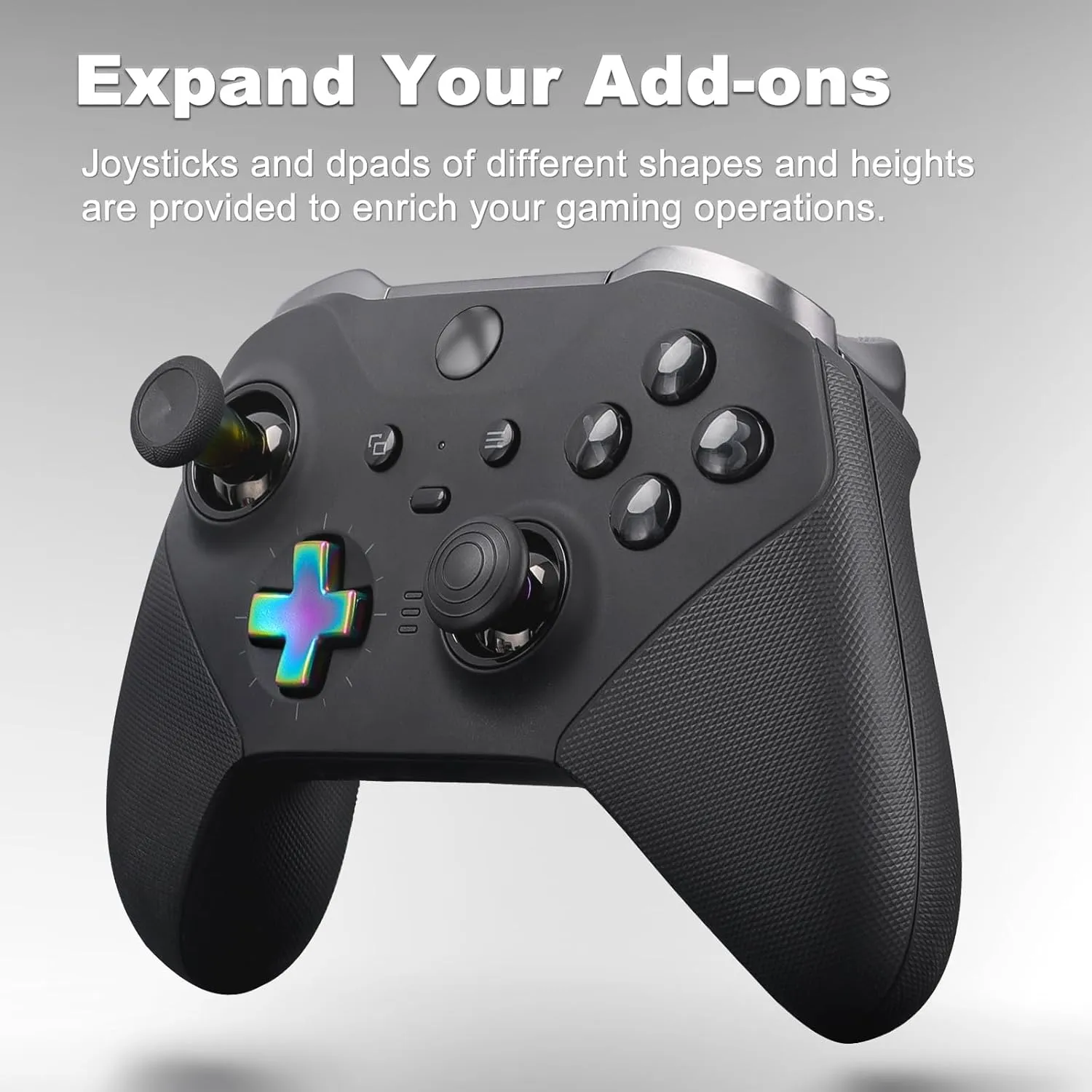Complete Component Pack for Xbox Elite Controller Series 2 - Accessories Includes 1 Carrying Case, 1 Charging Dock, 4 Thumbsticks, 4 Paddles, 1 Adjustment Tool and 1 Charging Cable (Iridescent)