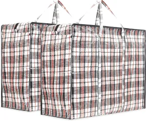 DECO EXPRESS Laundry Bags with Zips - 2 Pack Jumbo Storage Bags