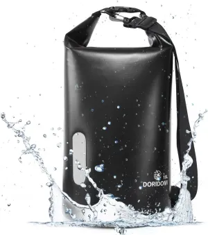 Faraday Bags - Black 15L Waterproof EMP Protection Faraday Dry Bag with RFID Signal Blocking Shield