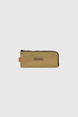 Flat Pen Case - Beige