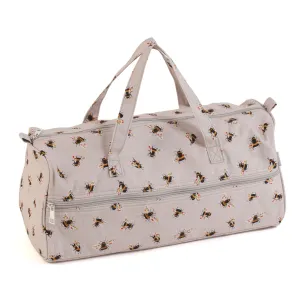 Hobby Gift: Knitting Bag: Bees: Item size: (d/w/h) 16 x 43 x 19cm.