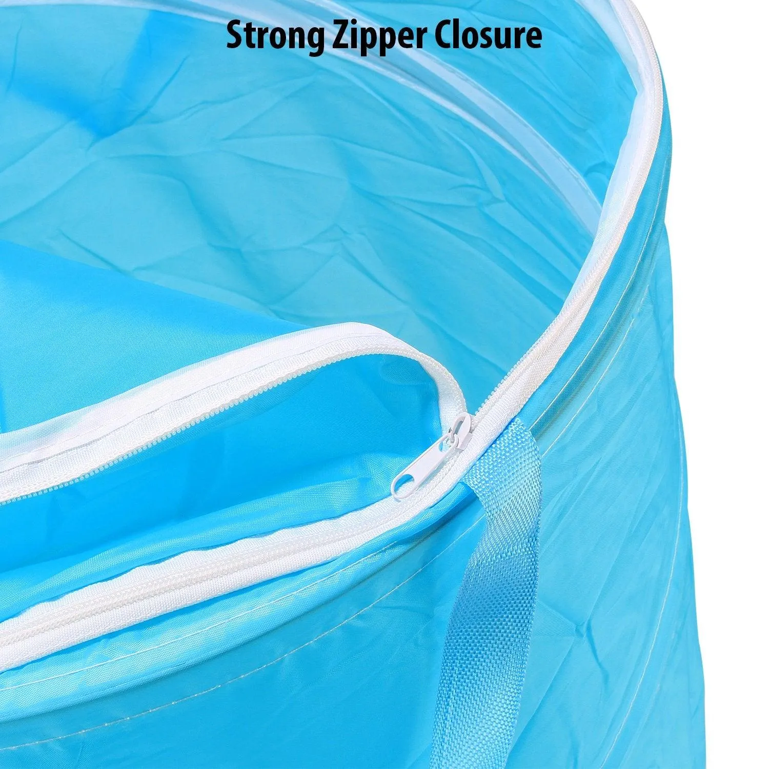 HOKIPO Foldable Cloth Pop Up Laundry Bag Hamper, 48-Ltr