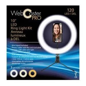 IFocus WebCaster Pro 10" LED Ring Light Kit w/ Phone Holder