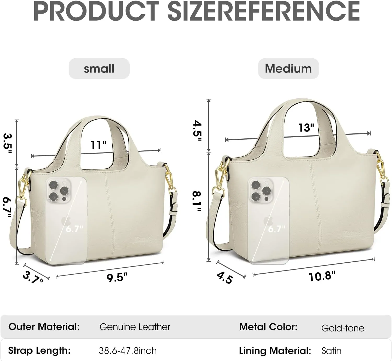 Kattee Leather Crossbody Bags for Women Cross Body Purses,Small Shoulder Tote Bag, Women's Satchel Handbags with Top Handle