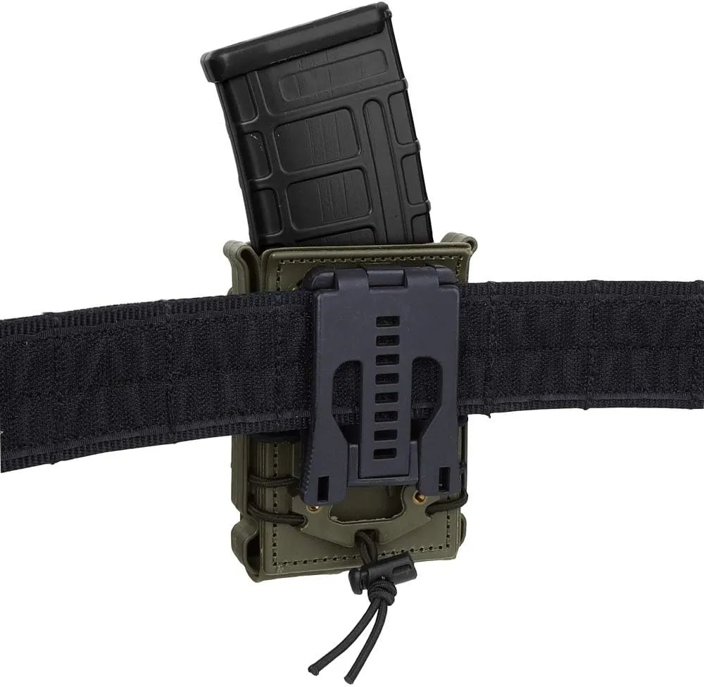 KRYDEX Magazine Pouch 5.56 with Belt Clip 7.62mm Open Top Mag Pouch
