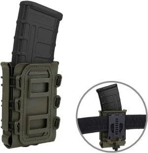 KRYDEX Magazine Pouch 5.56 with Belt Clip 7.62mm Open Top Mag Pouch