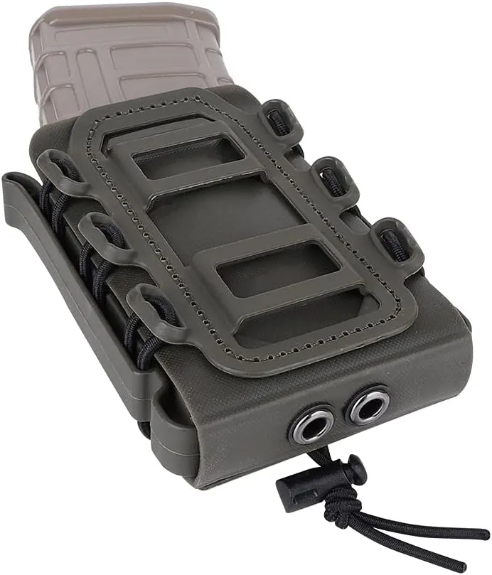 KRYDEX Magazine Pouch 5.56 with Belt Clip 7.62mm Open Top Mag Pouch