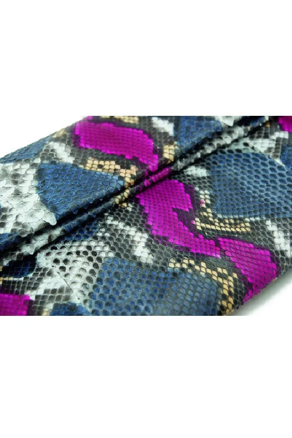 Mandalay Denim Pink Motif Foldover Clutch