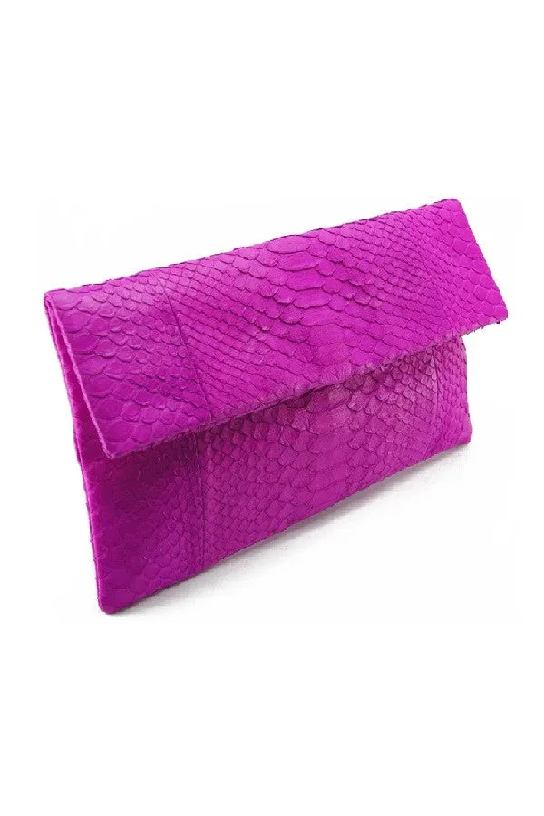 Mandalay Hot Pink Foldover Clutch