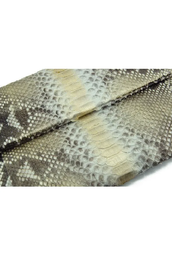 Mandalay Silver Gold Motif Foldover Clutch