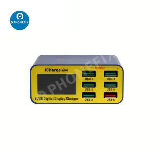 MECHANIC iCharge 6M QC 3.0 Digital Display 6 Port Smart Charger