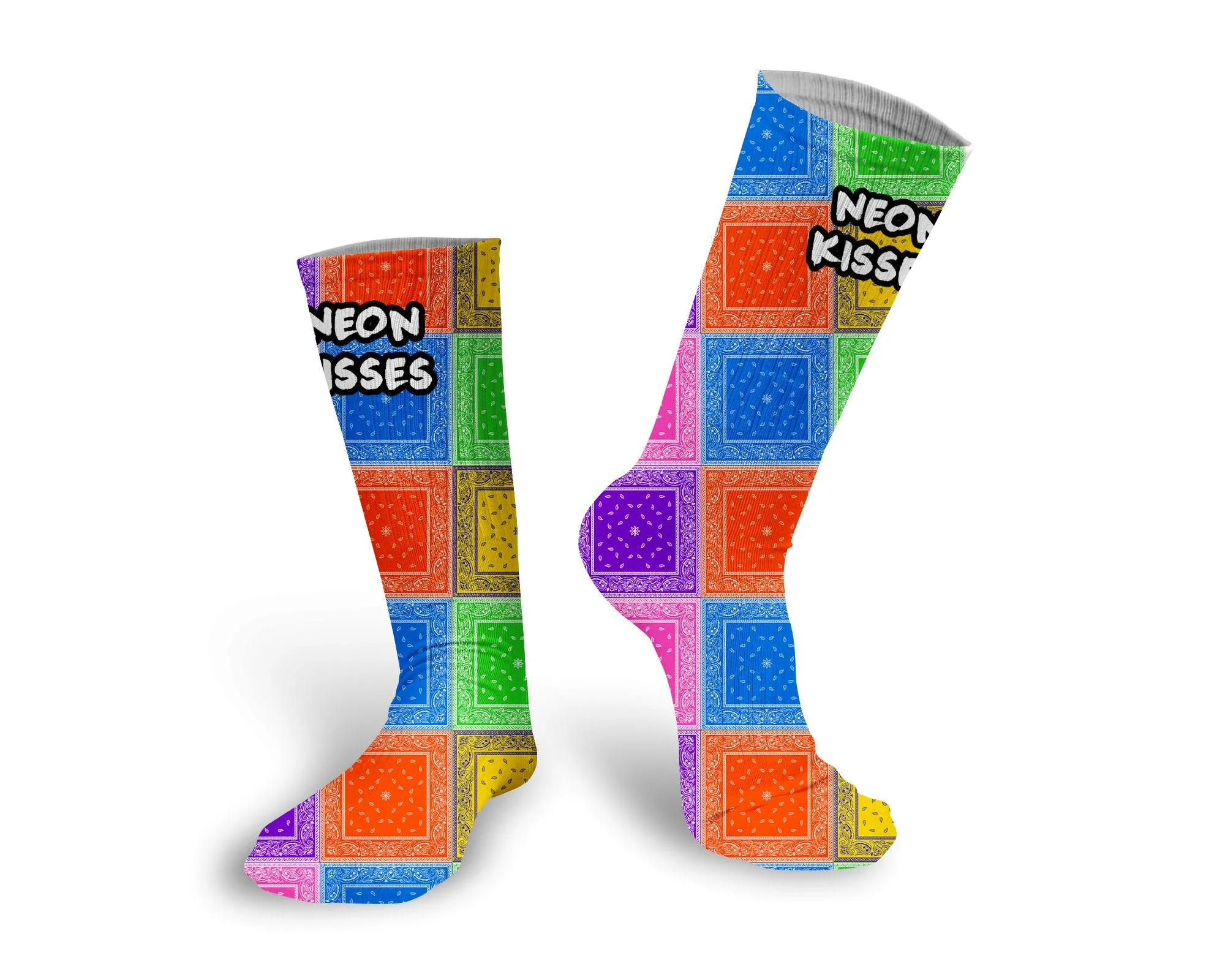 Multi-Color Bandana Socks