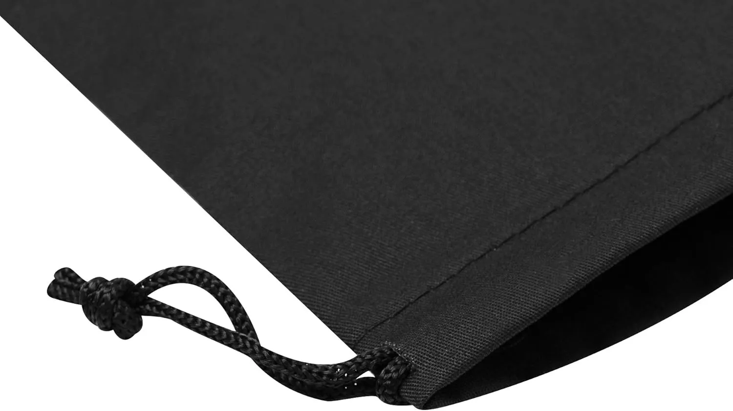 PALTERWEAR Black Cotton Drawstring Bags, Reusable Quality with Double String, For Pantry Gifts Stationery - Pack of 6 (Black Cotton Blend, 5 x 7 Inch)