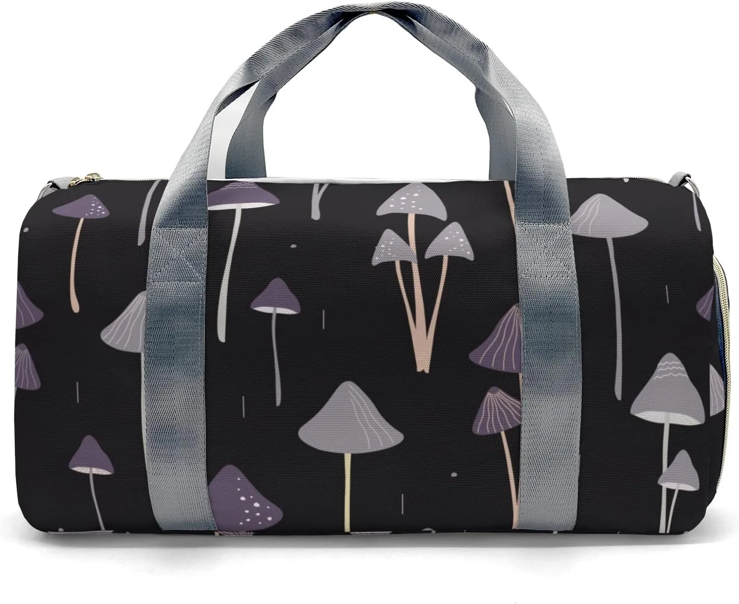 Personalized Duffel Bag Woodland Mushrooms Customized Multi-Function Travel Bag Gym Sports Bag Dance Bag Women Men Carry On Weekend Bags