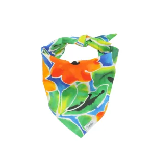 Pet Bandana - Surf Line Hawaii Flower Star Blue