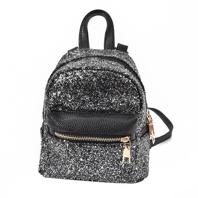 PICK YOUR COLOR: Super Cute, Super Shiny Mini Backpack, Glitter and Sparkles
