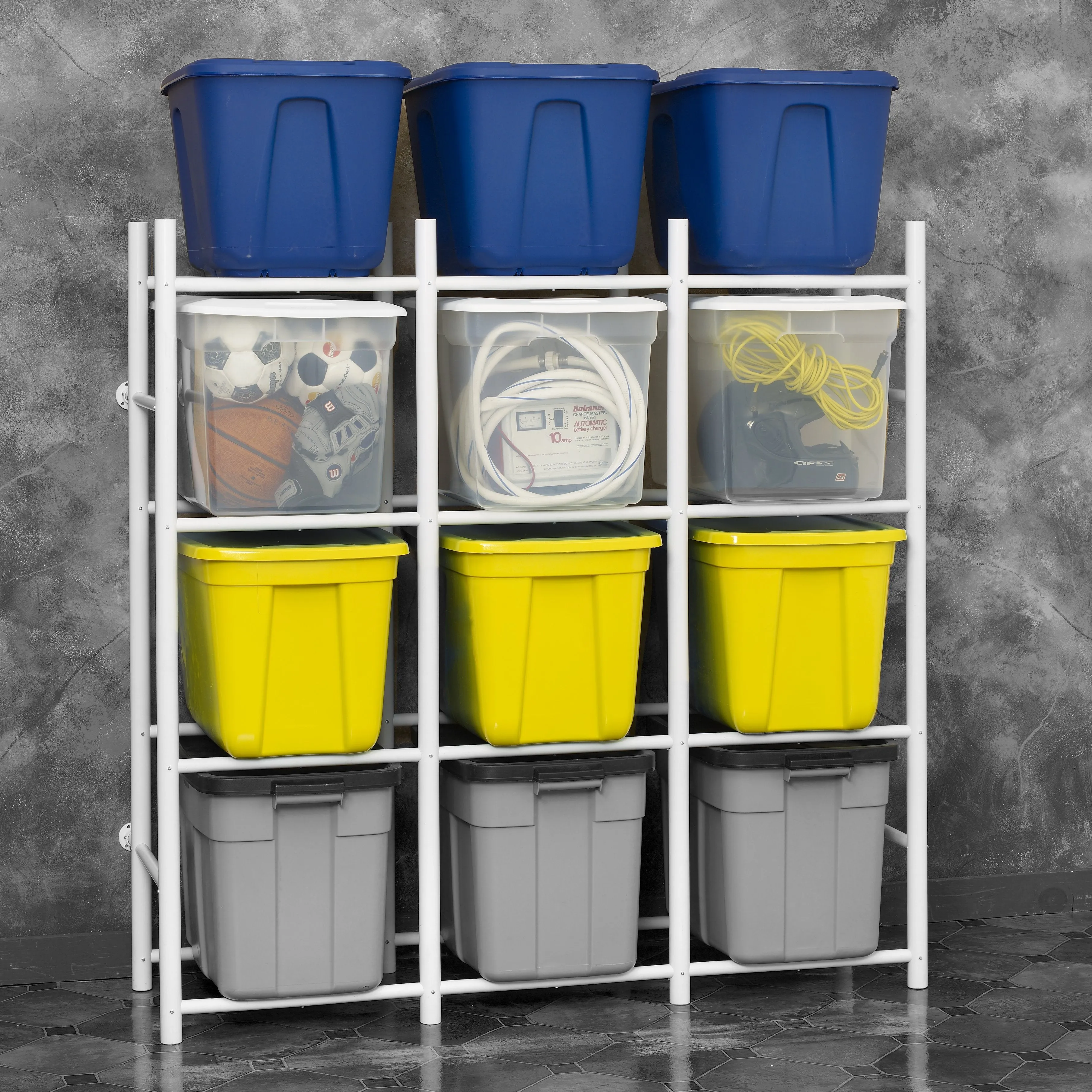 Proslat Bin Warehouse Rack - 12 Totes Compact