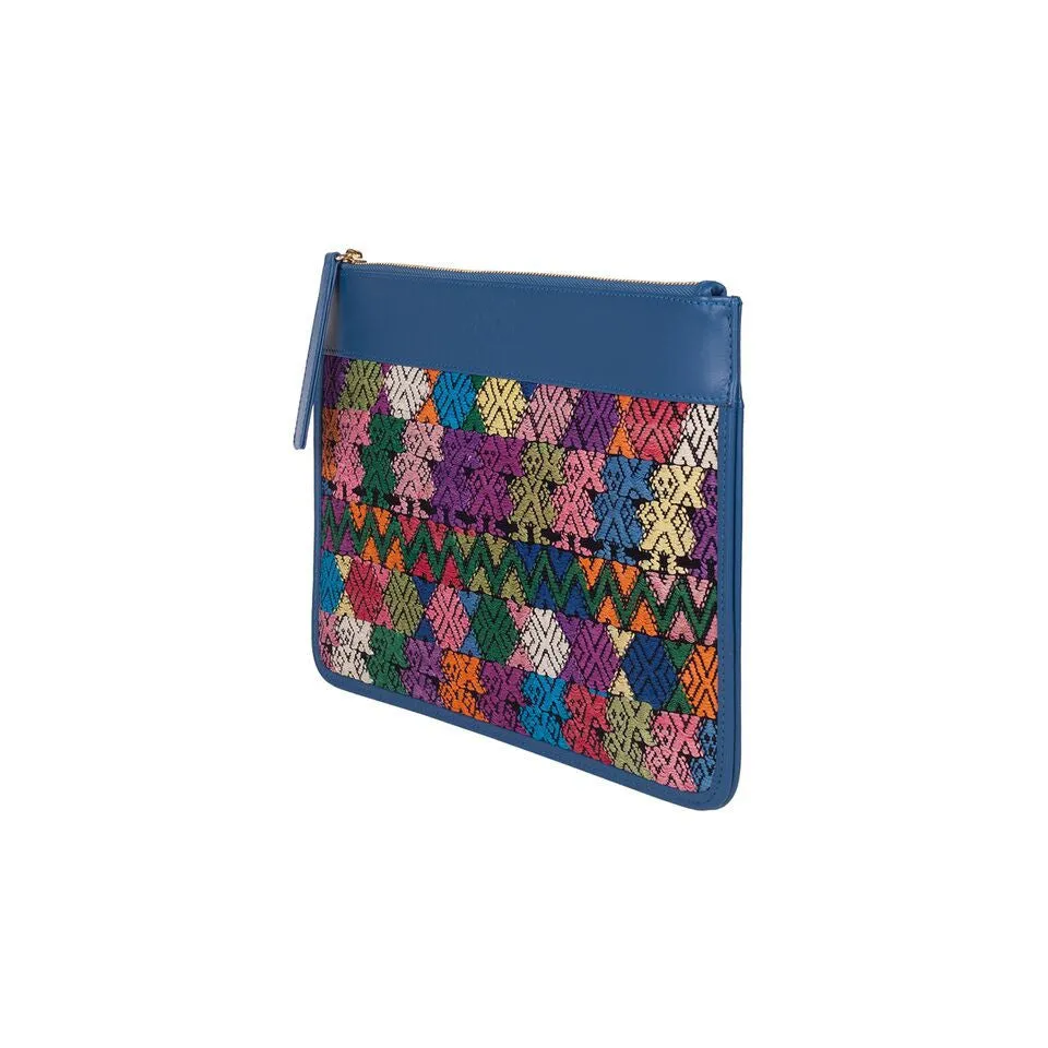 Scalo 502 Hand Woven Sloane Squeeze Clutch - Multicolour