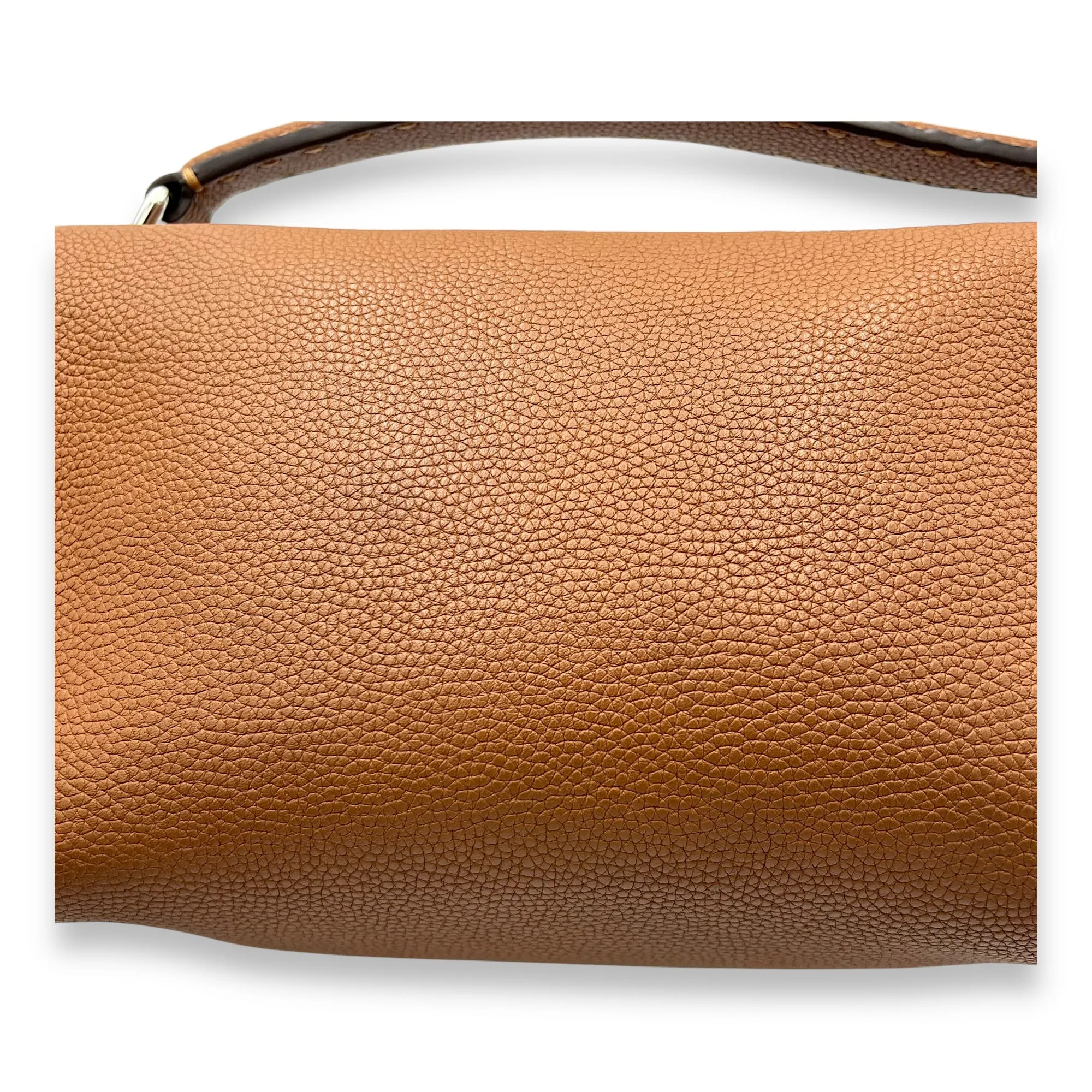 Selleria Crossbody Bag Brown in Calfskin, Silver hardware