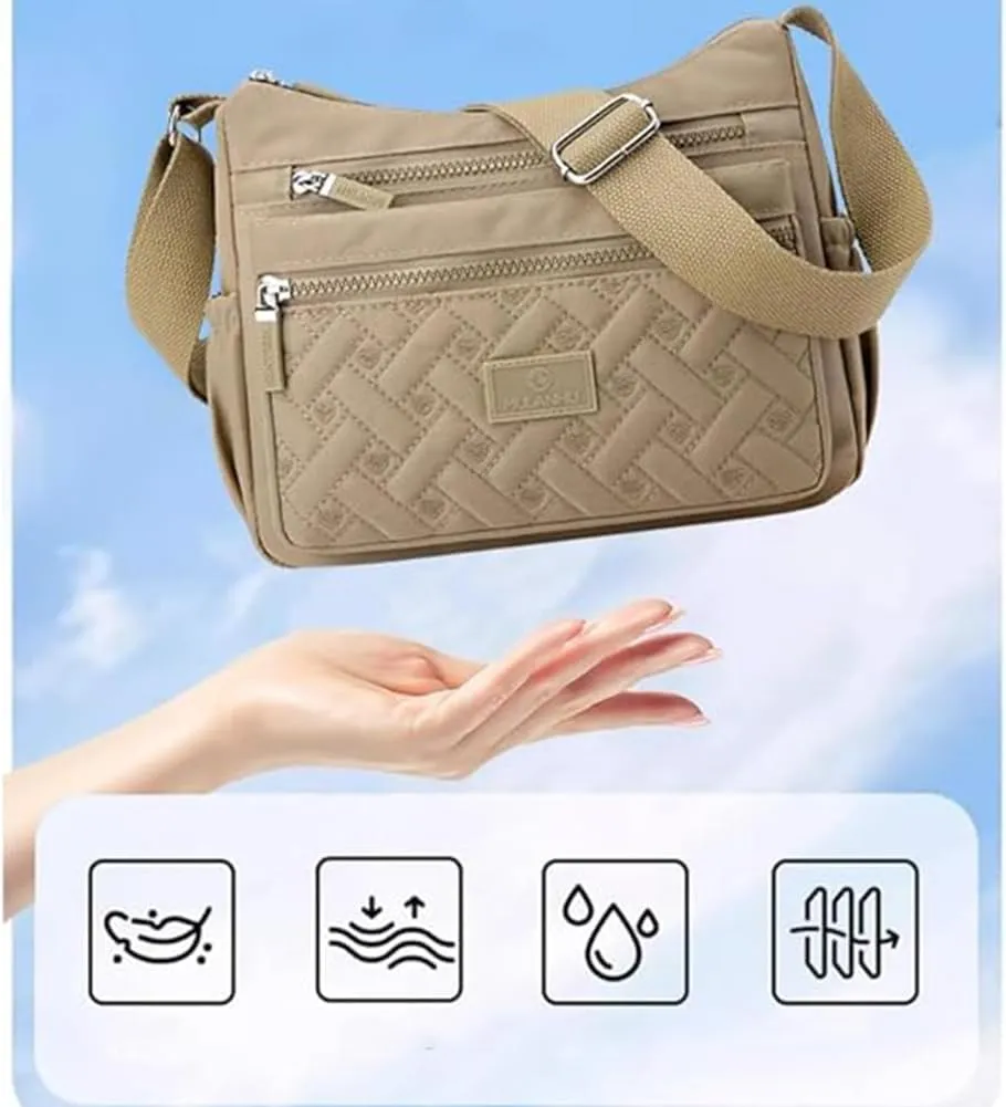 Separately Classic Luxury Crossbody Bag, 2025 New Womens Multi Pocket Large Capacity Nylon Shoulder Messenger Bags