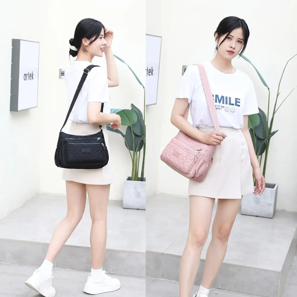 Separately Classic Luxury Crossbody Bag, 2025 New Womens Multi Pocket Large Capacity Nylon Shoulder Messenger Bags