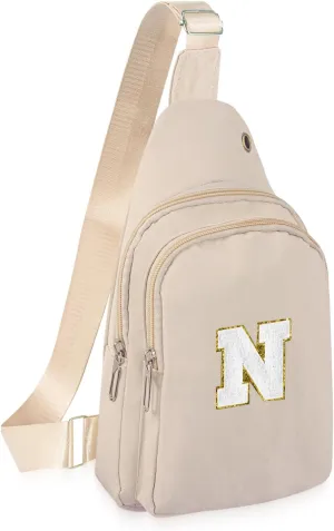 Small Sling Bag Initial Crossbody Bag Fanny Pack Chest Bags for Women Personalized Birthday Gifts