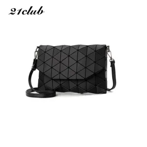 Small solid plaid geometric  clutch  handbag