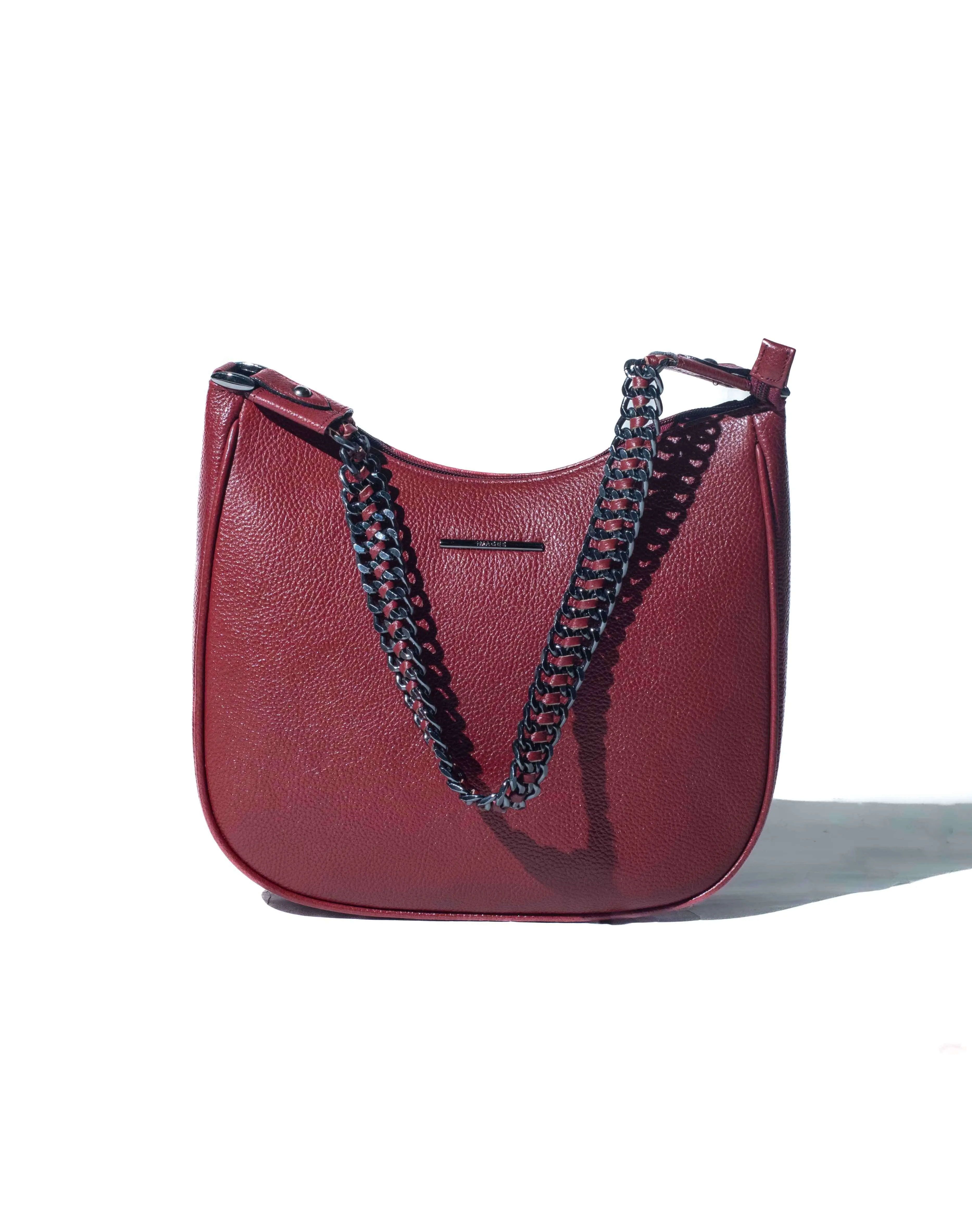 Structured shoulder bag