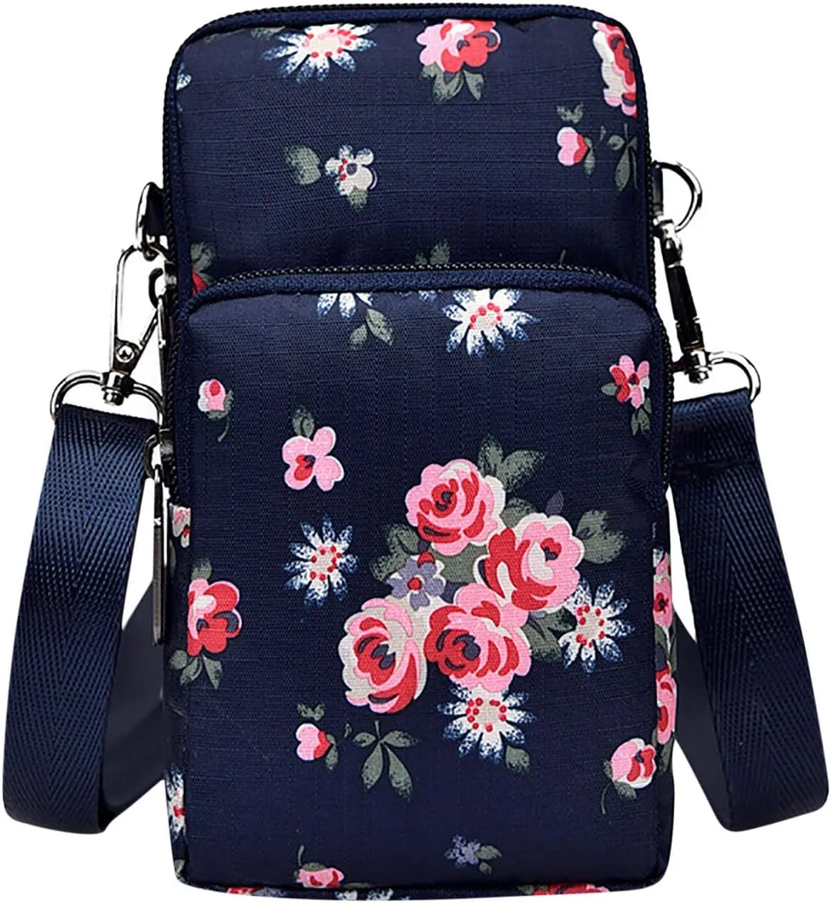Vegan Leather Small Crossbody Bag for Women Single Shoulder Bags with Adjustable Strap Classic Hiking Bag(E)