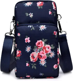 Vegan Leather Small Crossbody Bag for Women Single Shoulder Bags with Adjustable Strap Classic Hiking Bag(E)