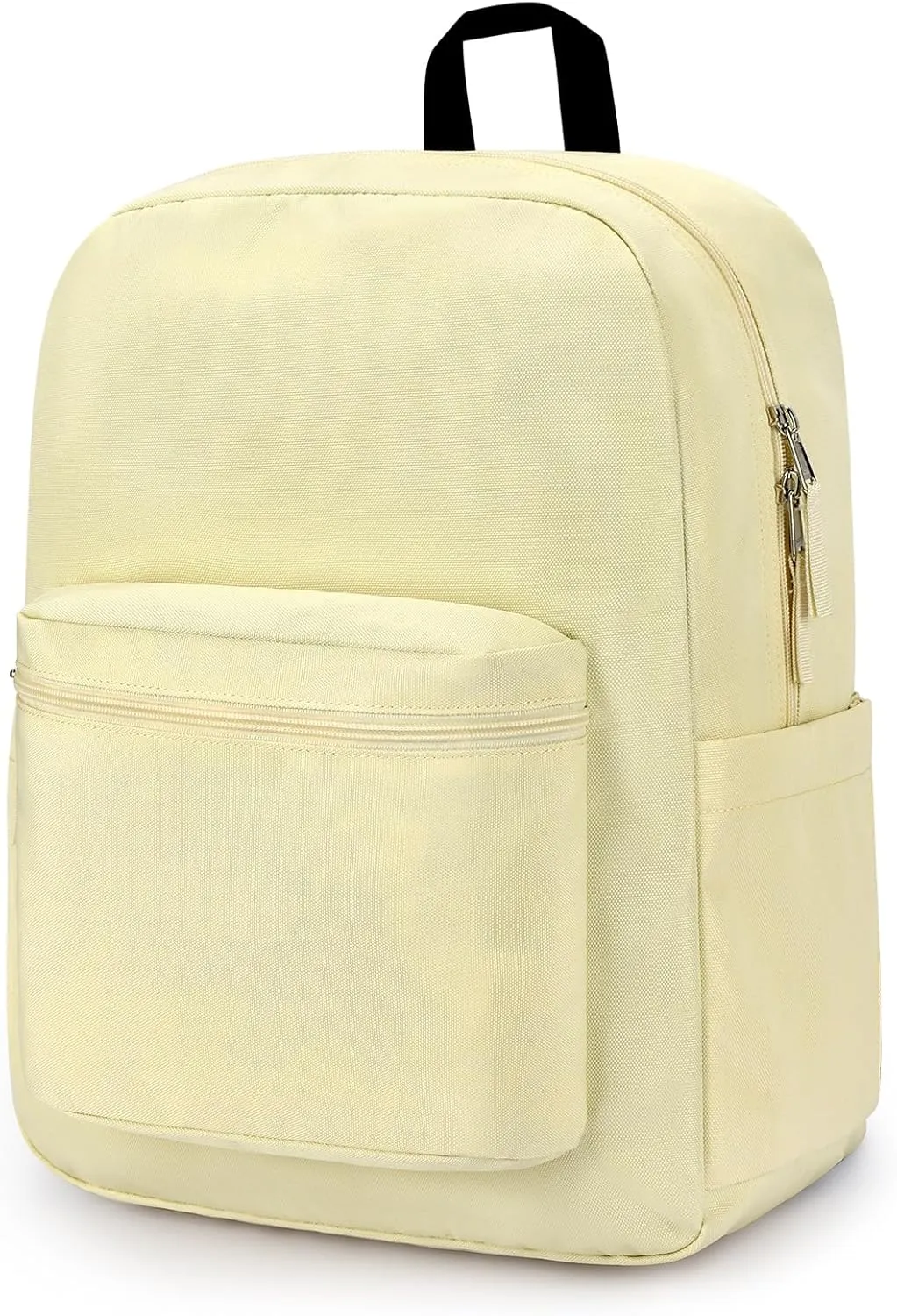 ZORFIN Basic Backpack for School Work Travel: Water Resistant Backpacks for Men and Women - Lightweight Bookbag for Girls and Boys - Beige