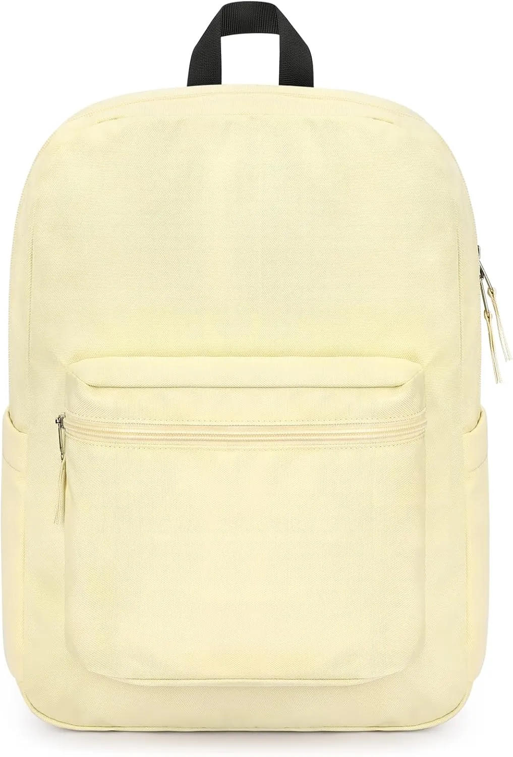 ZORFIN Basic Backpack for School Work Travel: Water Resistant Backpacks for Men and Women - Lightweight Bookbag for Girls and Boys - Beige