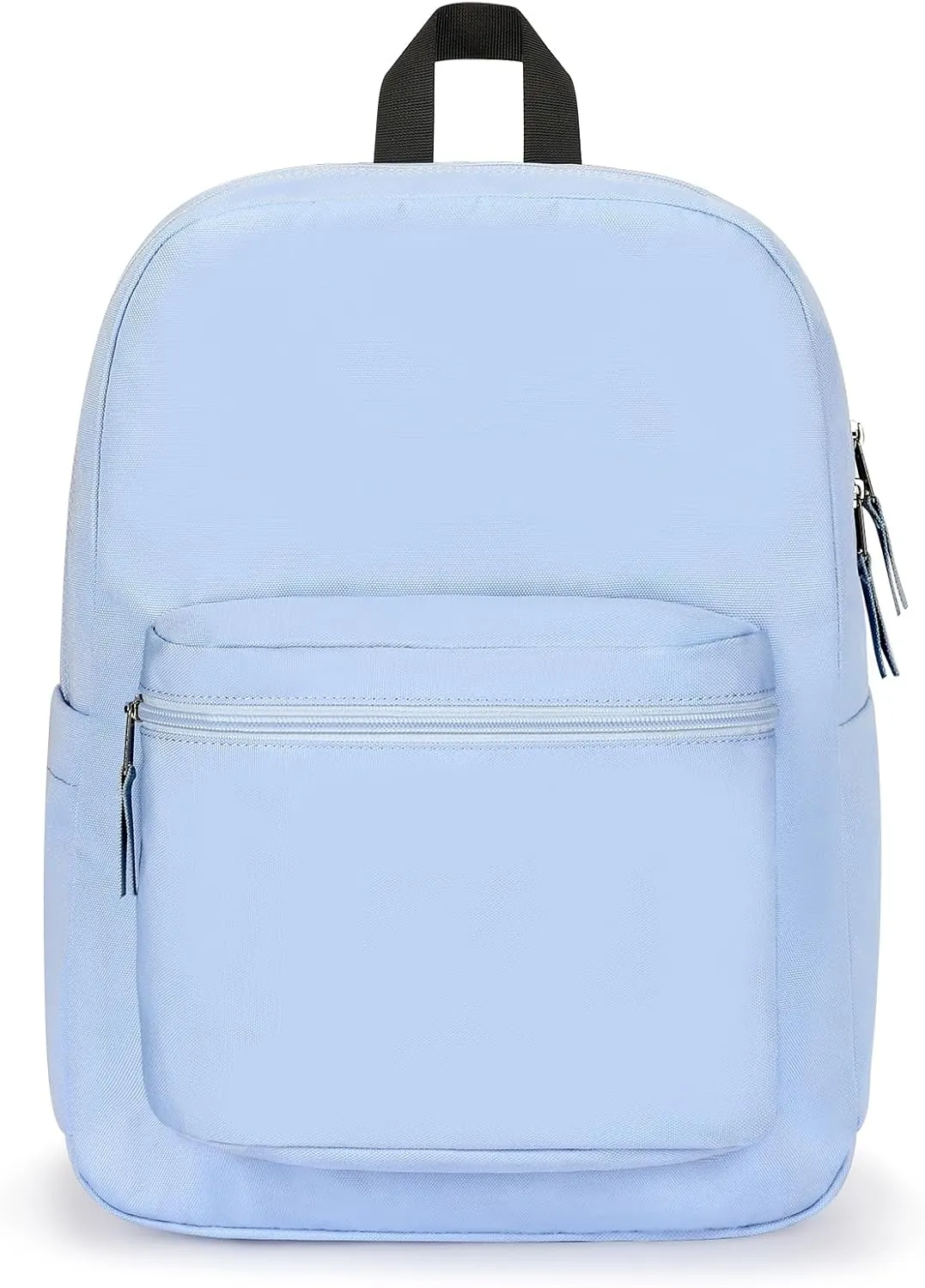 ZORFIN Simple Backpack for School Work Travel: Lightweight Bookbag for Girls and Boys - Water Resistant Backpacks for Men and Women - Blue Neon